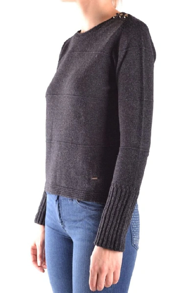 Shop Armani Jeans Women's Grey Wool Sweater