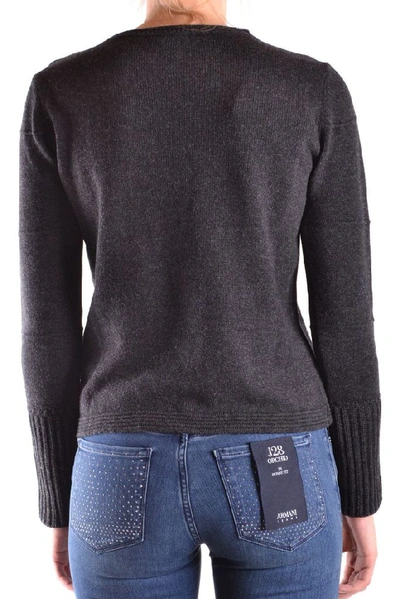 Shop Armani Jeans Women's Grey Wool Sweater