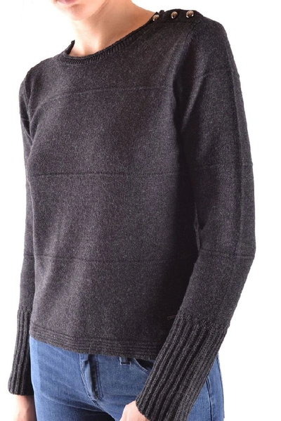 Shop Armani Jeans Women's Grey Wool Sweater