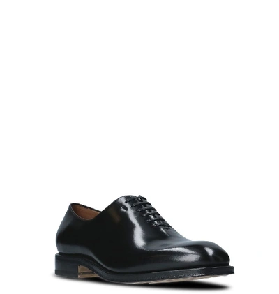 Shop Ferragamo Salvatore  Men's Black Leather Lace-up Shoes