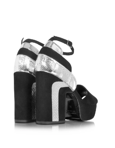 Shop Pierre Hardy Women's Silver Leather Sandals