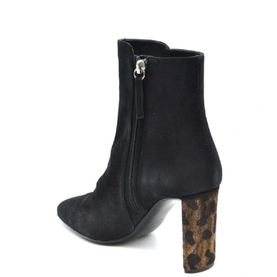 Shop Giuseppe Zanotti Design Women's Black Suede Ankle Boots