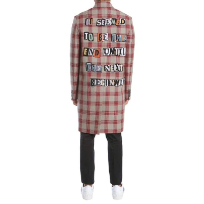 Shop Valentino Men's Beige Wool Coat