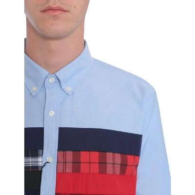 Shop Tommy Hilfiger Men's Light Blue Cotton Shirt