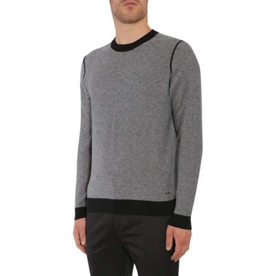Shop Hugo Boss Men's Black Cotton Sweater