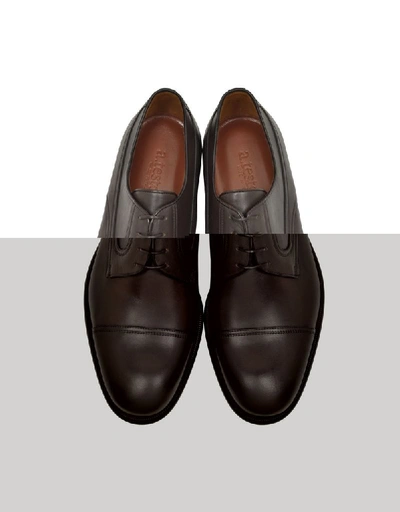 Shop A.testoni Men's Brown Leather Loafers