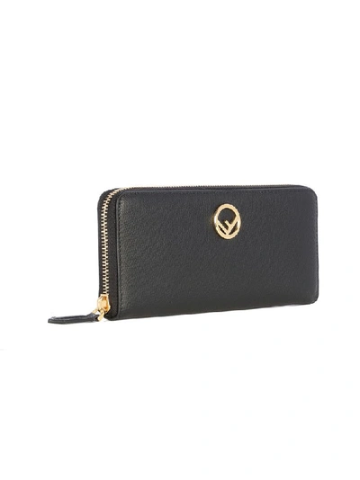 Shop Fendi Women's Black Leather Wallet