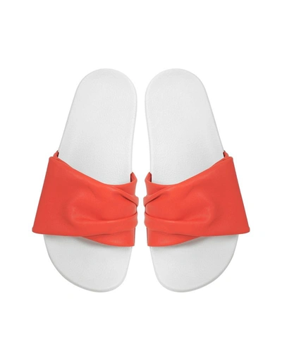 Shop Robert Clergerie Women's Orange Leather Sandals