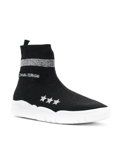 Shop Chiara Ferragni Women's Black Polyester Ankle Boots