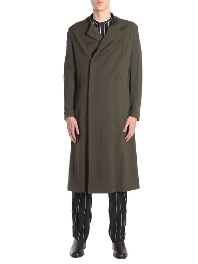 Shop Haider Ackermann Men's Green Viscose Trench Coat