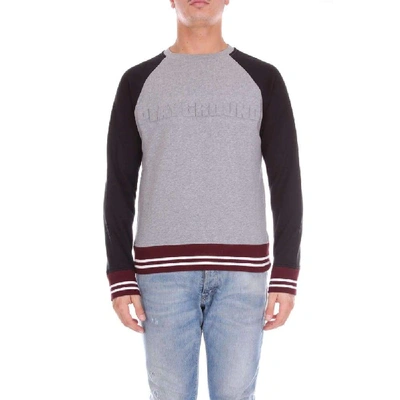 Shop N°21 Men's Grey Cotton Sweatshirt