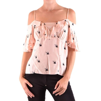 Shop Mcq By Alexander Mcqueen Women's Pink Viscose Top