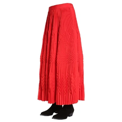Shop Givenchy Women's Red Cotton Skirt