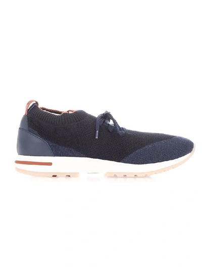 Shop Loro Piana Blue Sneakers