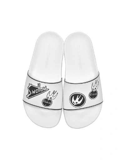 Shop Mcq By Alexander Mcqueen Women's White Rubber Sandals