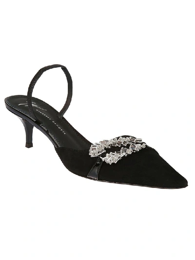 Shop Giuseppe Zanotti Design Women's Black Suede Heels