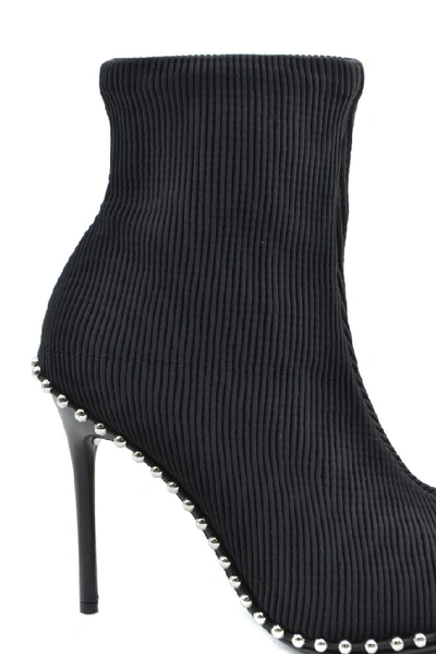 Shop Alexander Wang Women's Black Fabric Ankle Boots