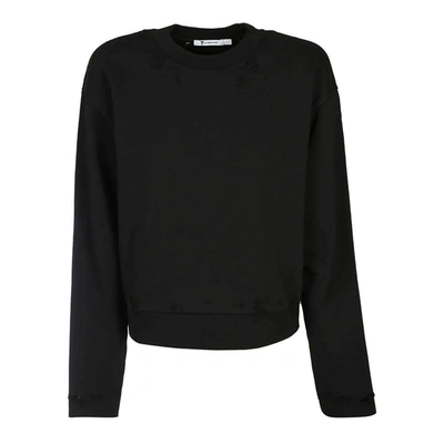 Shop Alexander Wang Women's Black Cotton Sweater