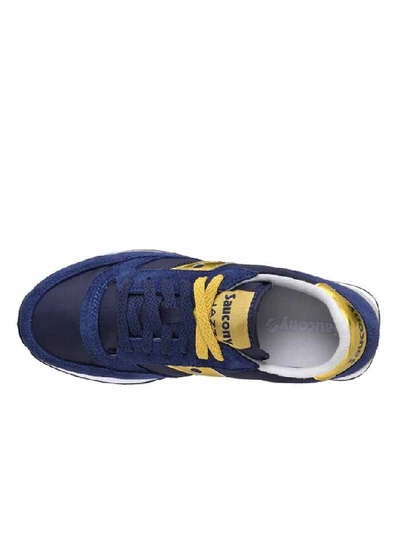 Shop Saucony Women's Blue Suede Sneakers