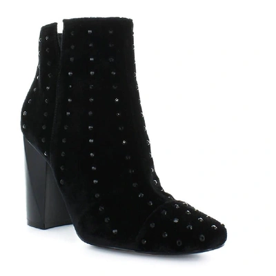 Shop Kendall + Kylie Women's Black Velvet Ankle Boots