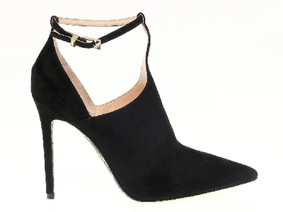 Shop Cesare Paciotti Women's Black Suede Heels