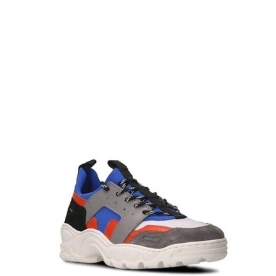 Shop Ami Alexandre Mattiussi Men's Multicolor Fabric Sneakers