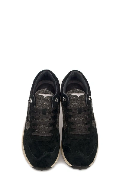 Shop Alberto Guardiani Men's Black Leather Sneakers