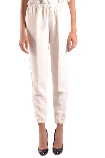 Shop Ermanno Scervino Women's White Viscose Pants