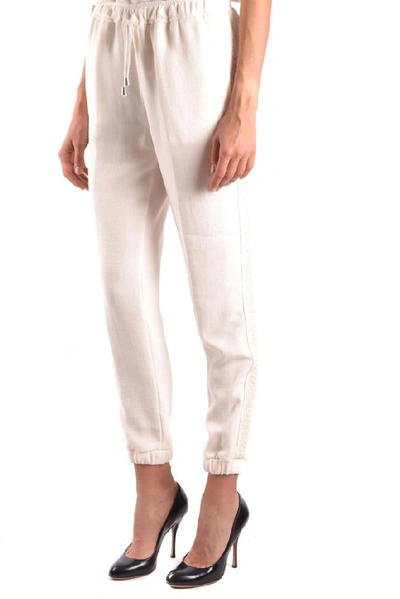 Shop Ermanno Scervino Women's White Viscose Pants