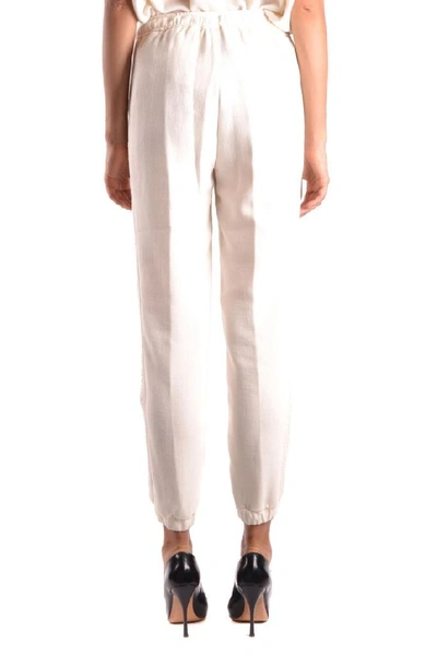 Shop Ermanno Scervino Women's White Viscose Pants