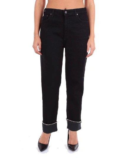 Shop Dondup Women's Black Cotton Jeans