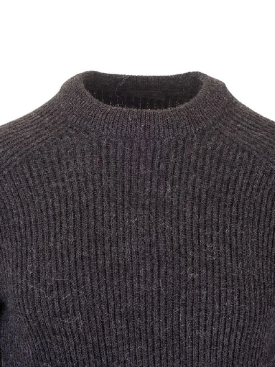 Shop Prada Men's Grey Wool Sweater