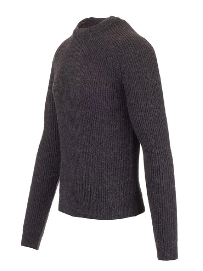 Shop Prada Men's Grey Wool Sweater