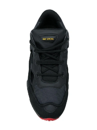 Shop Adidas Originals Adidas By Raf Simons Men's Black Leather Sneakers