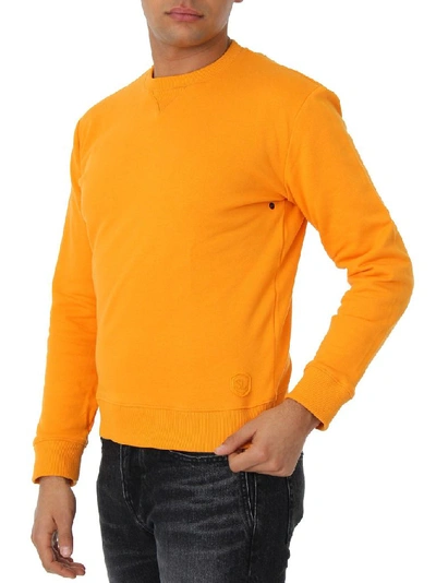 Shop Saint Laurent Men's Orange Cotton Sweatshirt