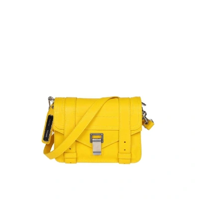 Shop Proenza Schouler Women's Yellow Leather Shoulder Bag
