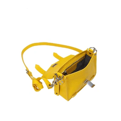 Shop Proenza Schouler Women's Yellow Leather Shoulder Bag