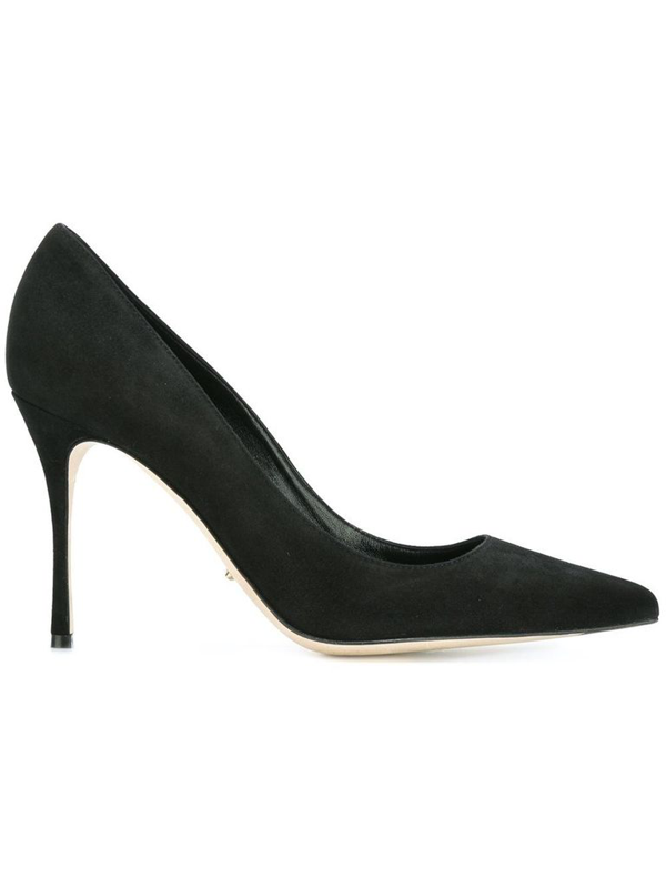 sergio rossi suede pumps