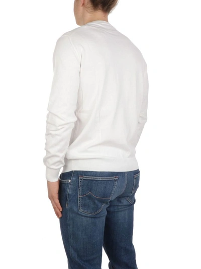 Shop Altea Men's White Cotton Sweater