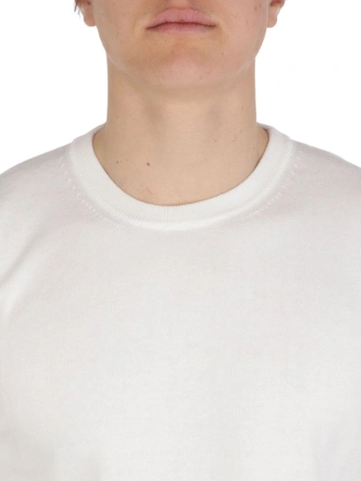 Shop Altea Men's White Cotton Sweater