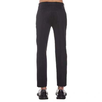 Shop Alexander Mcqueen Men's Black Cotton Pants