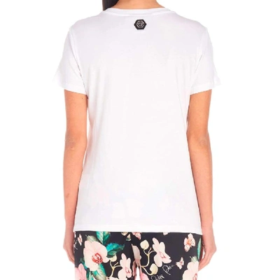 Shop Philipp Plein Women's White Cotton T-shirt