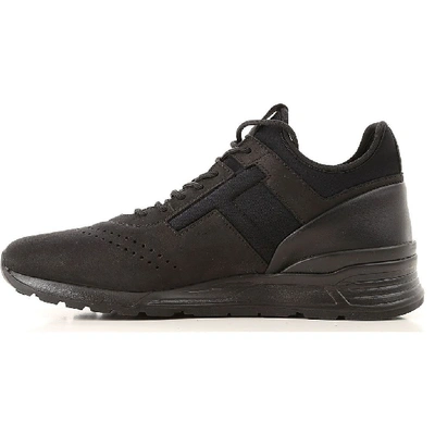 Shop Tod's Men's Black Leather Sneakers