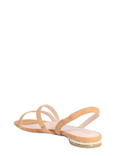 Shop Nicholas Kirkwood Women's Beige Leather Sandals