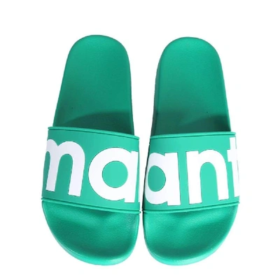 Shop Isabel Marant Étoile Women's Green Pvc Sandals