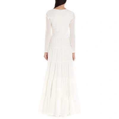 Shop Gabriela Hearst Women's White Wool Dress