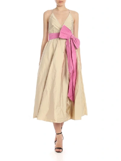 Shop N°21 Women's Beige Polyester Dress