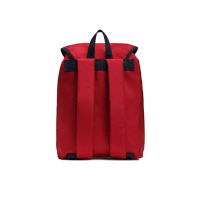 Shop Tommy Hilfiger Men's Red Synthetic Fibers Backpack
