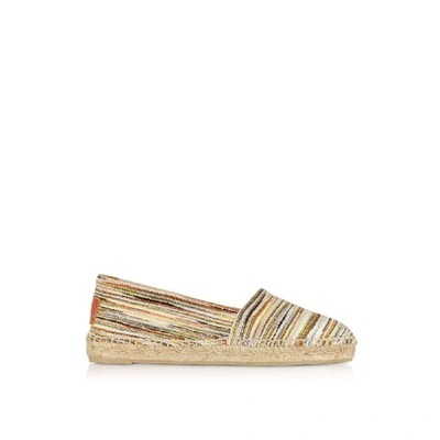 Shop Missoni Women's Beige Fabric Espadrilles