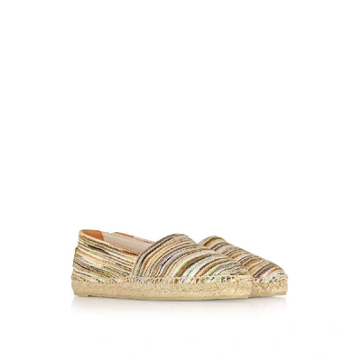 Shop Missoni Women's Beige Fabric Espadrilles